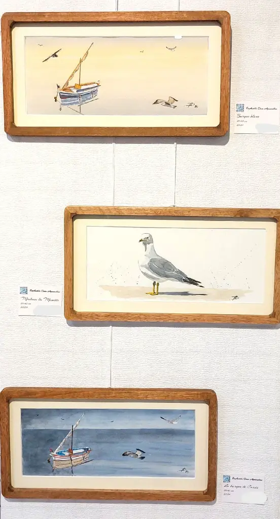Barques et mouette encadrées.webp